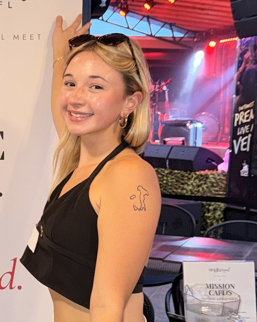 Isabella Cianciolo, host of Single Social SWFL, at night one